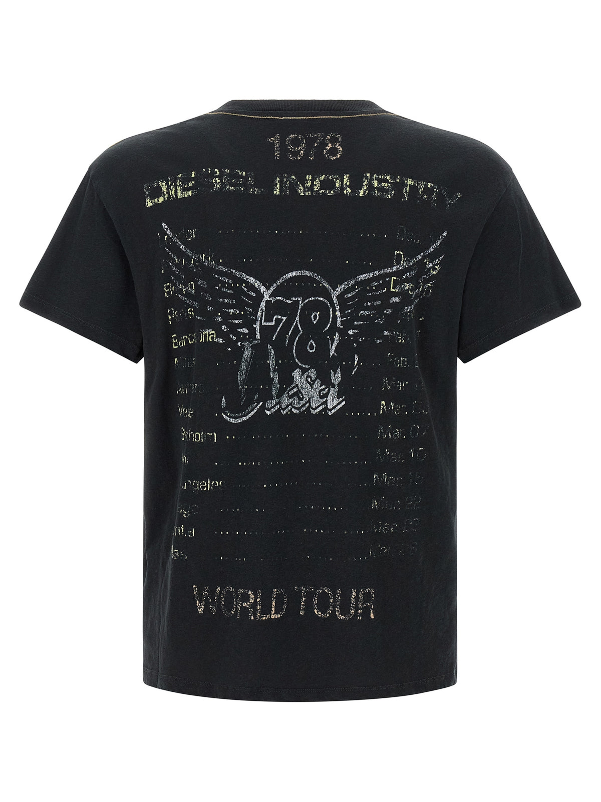Diesel Black Cotton T-Shirt