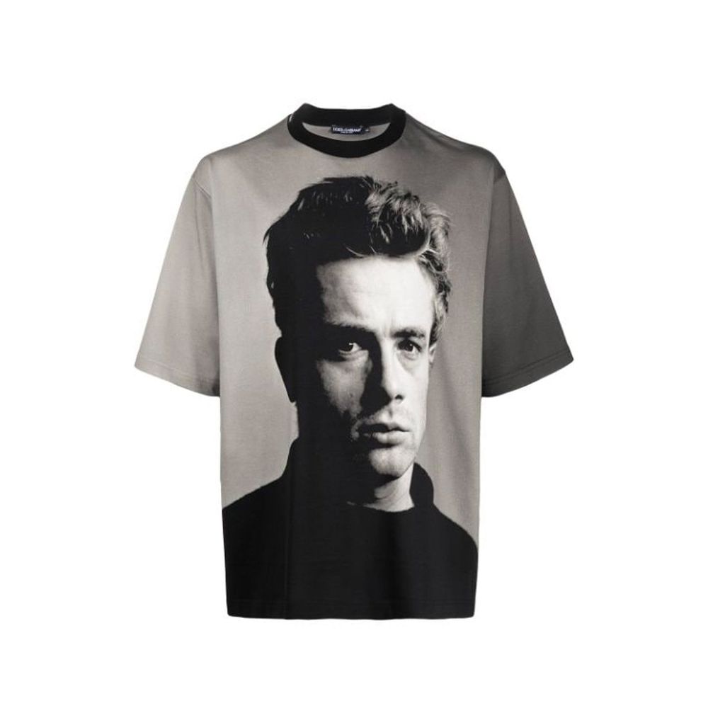 Dolce & Gabbana Black Cotton T-Shirt