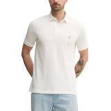 Armani Exchange White Cotton Polo Shirt