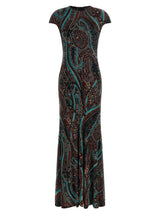 Etro Multicolor Viscose Long Dress
