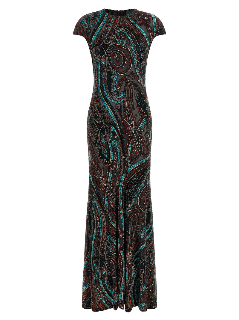 Etro Multicolor Viscose Long Dress