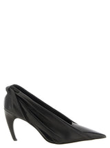 Khaite Black Calfskin High Heel Pumps
