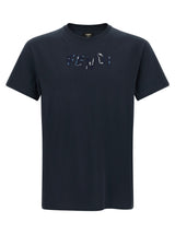 Fendi Blue Cotton T-Shirt