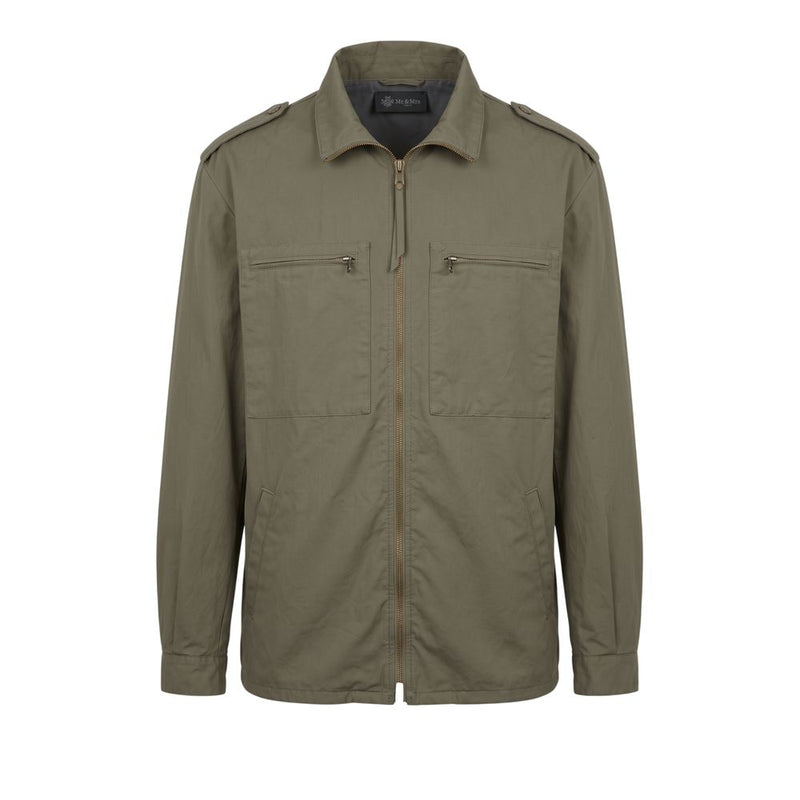 Mr&Mrs Italy Green Polyurethane Men Jacket