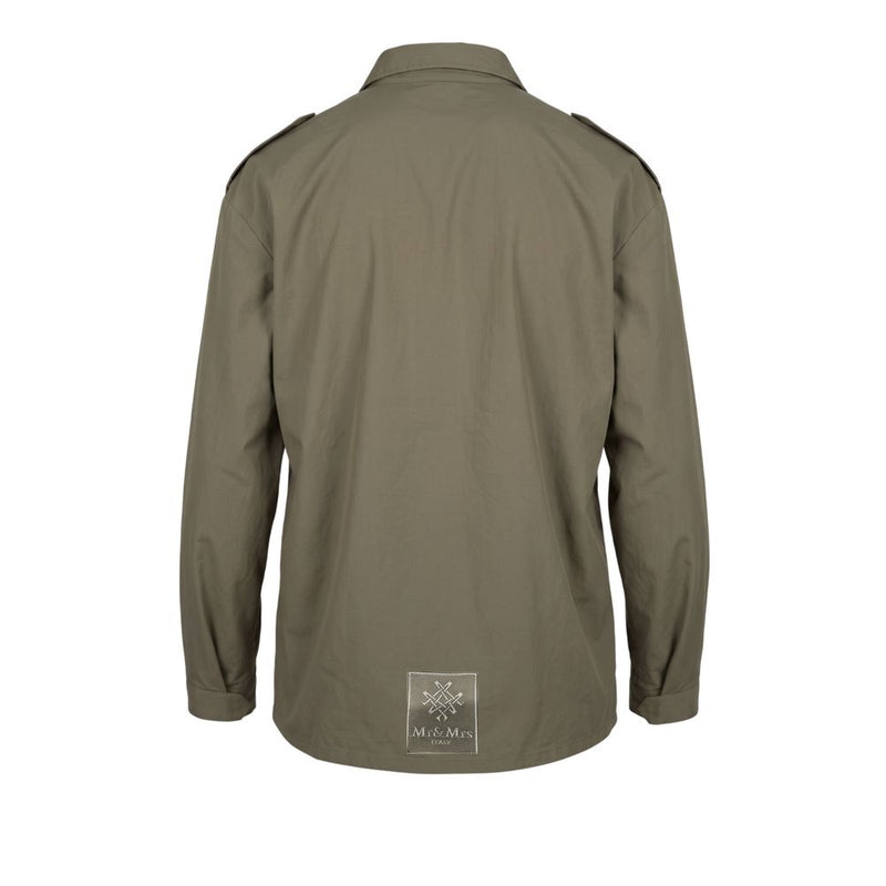Mr&Mrs Italy Green Polyurethane Men Jacket