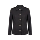 Mr&Mrs Italy Black Cotton Women Jacket