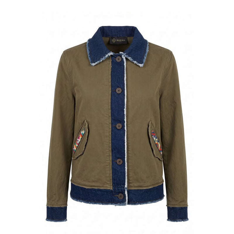 Mr&Mrs Italy Green Cotton Women's Jacket