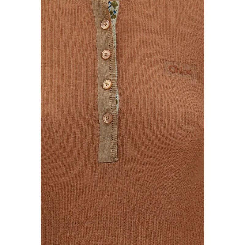 Chloé Beige Wool Oves Aries Shirt