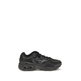 MIZUNO Black Fabric Athletic Sneakers
