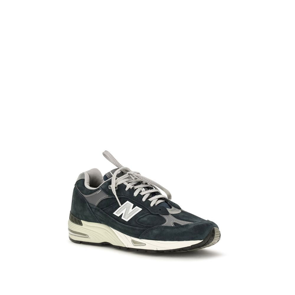 New Balance Blue Suede Leather Athletic Sneakers