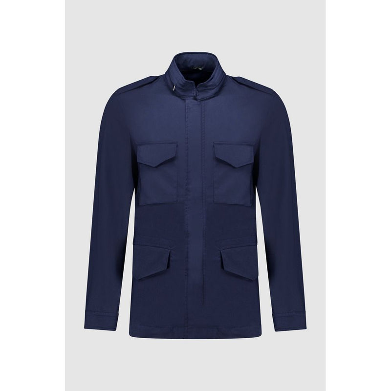 Autore Navy Blue Cotton Jacket