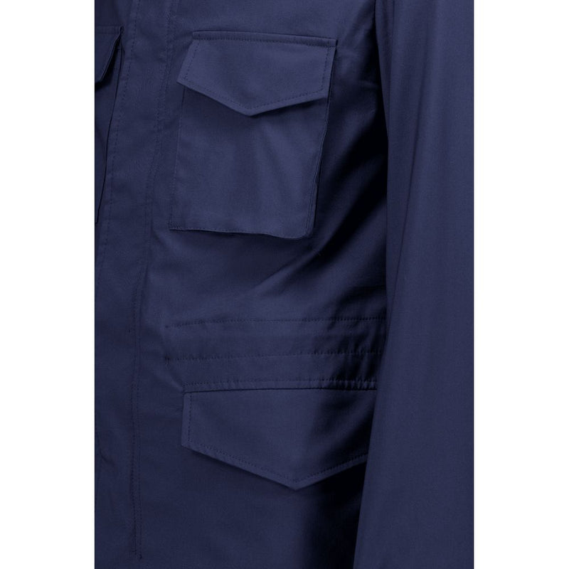 Autore Navy Blue Cotton Jacket