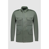 Autore Green Cotton Full-Length Jacket