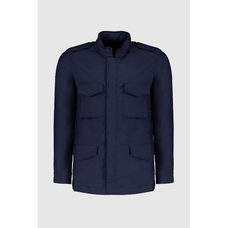 Autore Navy Blue Cotton Jacket