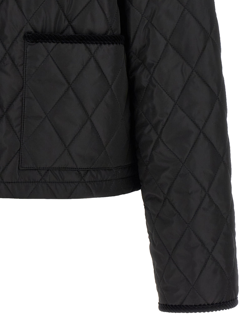 Burberry Black Polyamide Full-Length Jacket