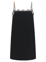 Valentino Garavani Black Virgin Wool Short Dress