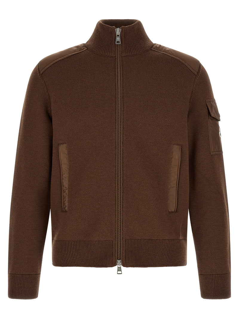 Moncler Brown Polyamide Cardigan