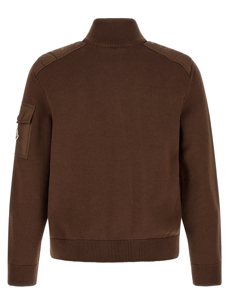 Moncler Brown Polyamide Cardigan