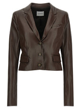 The Andamane Brown Polyester Blazer