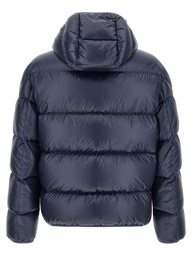 Moncler Blue Polyamide Full-Length Jacket