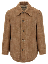 Ami Paris Brown Virgin Wool Jacket
