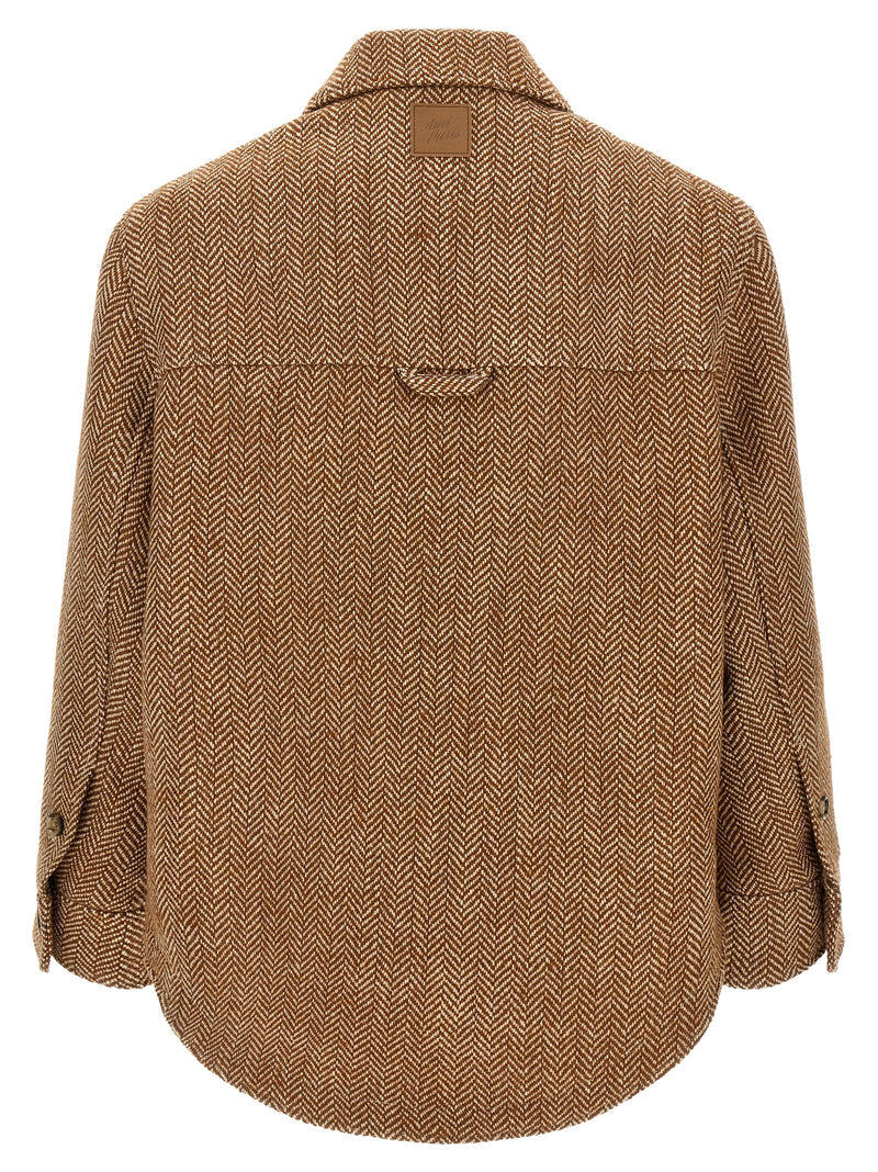 Ami Paris Brown Virgin Wool Jacket