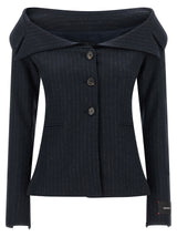PINKO Blue Polyester Blazer