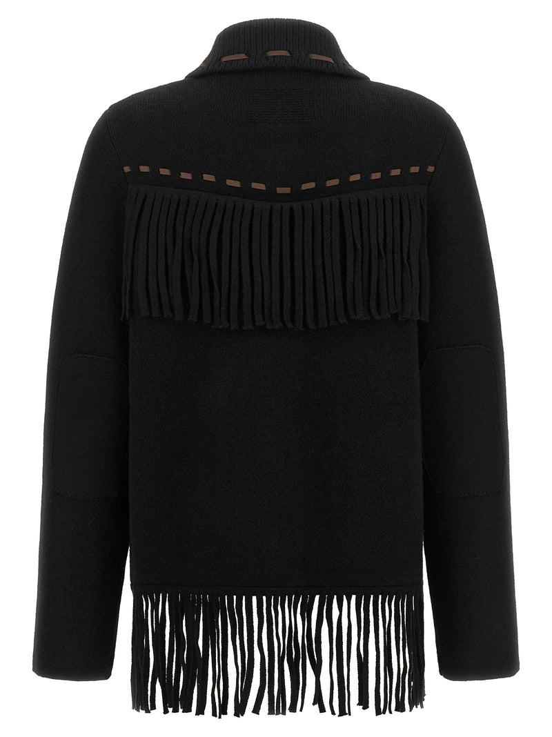 Guest in Residence Black Wool Full-Length Jacket