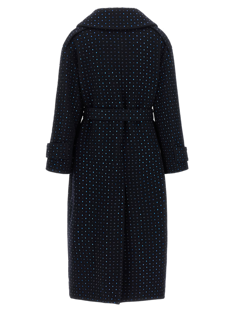 PINKO Blue Wool Coat