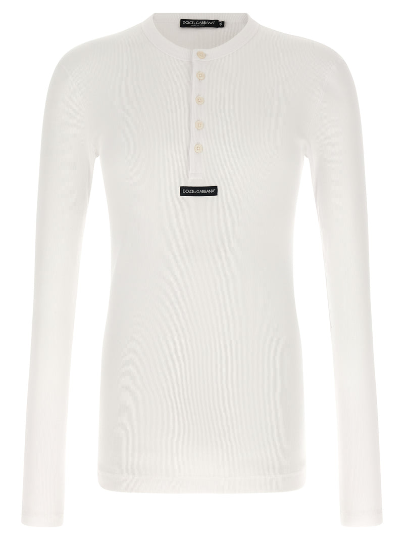Dolce & Gabbana White Cotton T-Shirt