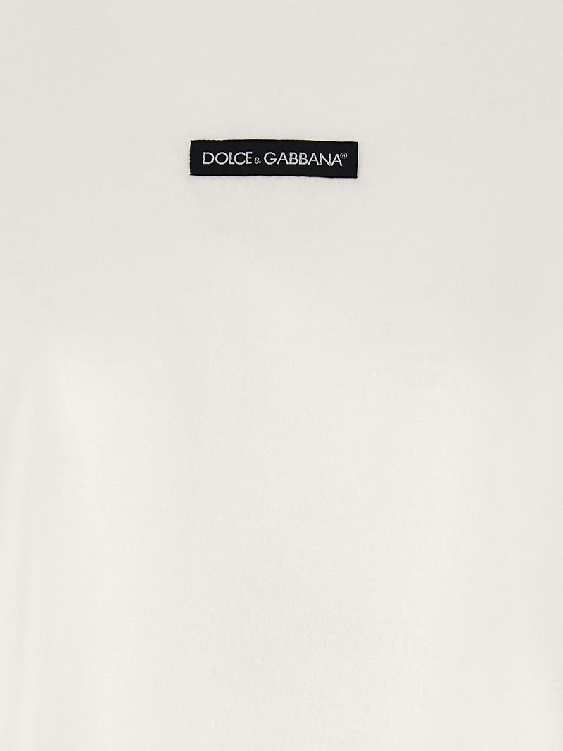 Dolce & Gabbana White Cotton T-Shirt