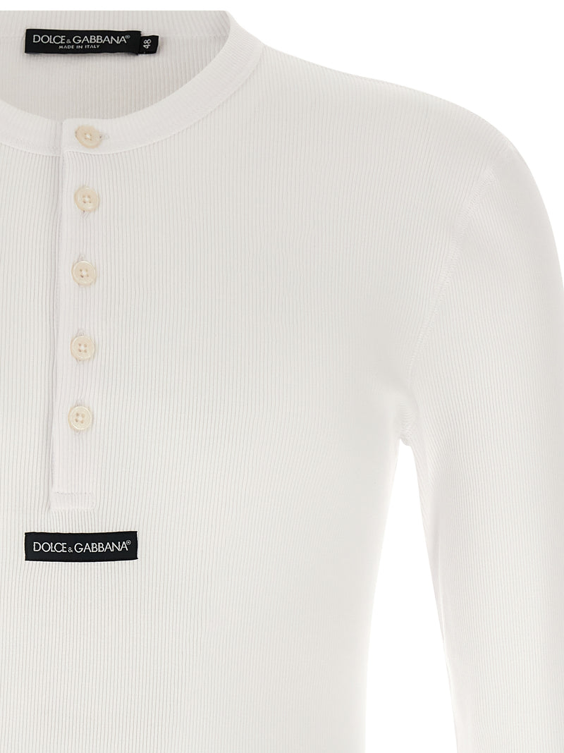 Dolce & Gabbana White Cotton T-Shirt