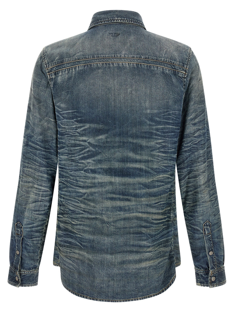 Diesel Blue Lyocell Blouse
