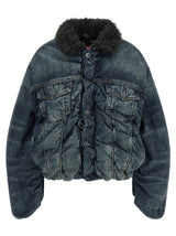 Diesel Blue Cotton Denim Jacket