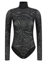 Emilio Pucci Black Polyamide Bodysuit