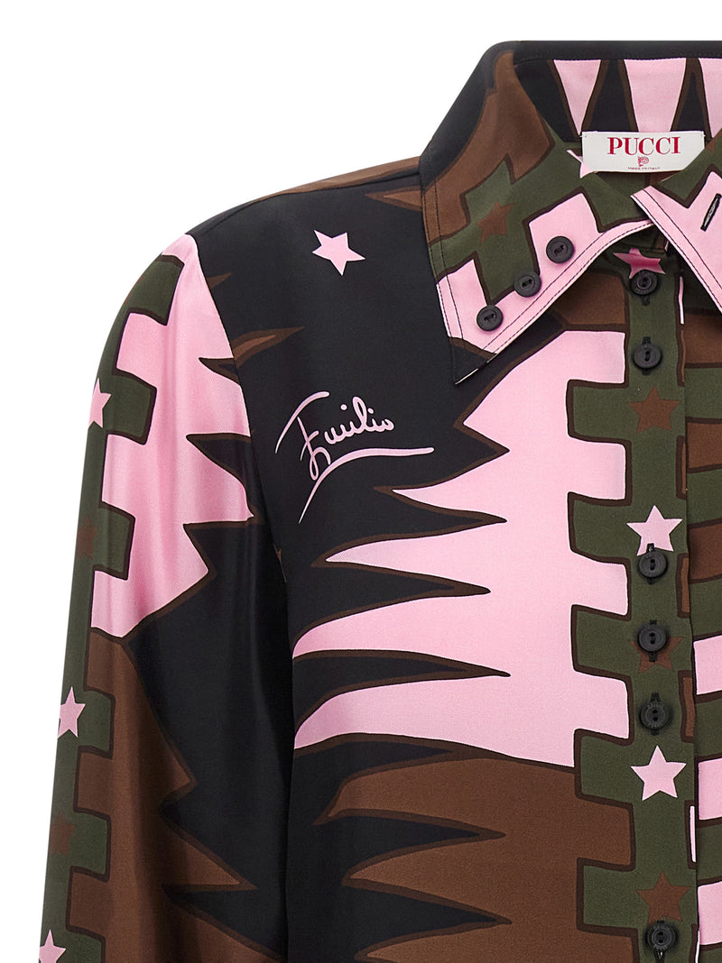 Emilio Pucci Multicolor Silk Blouse