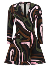 Emilio Pucci Multicolor Viscose Short Dress
