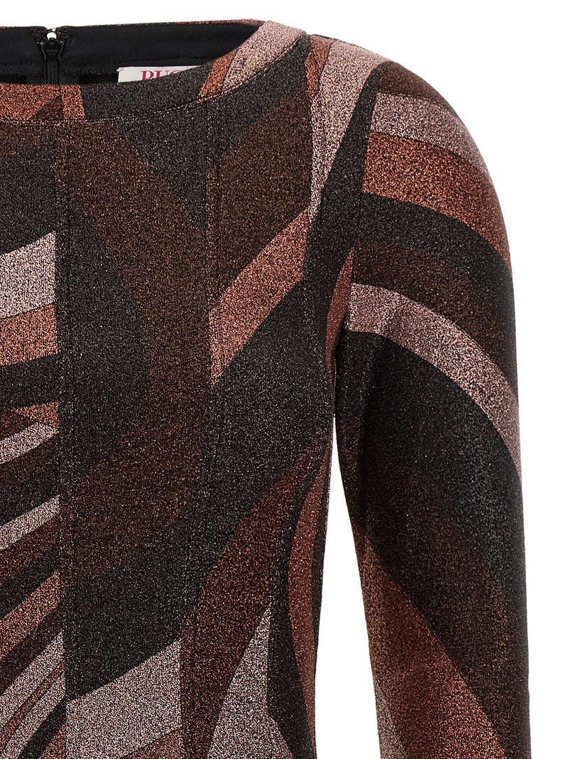 Emilio Pucci Bordeaux Polyamide Short Dress