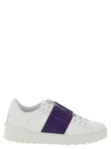 Valentino Garavani Purple Calfskin Low Top Sneakers