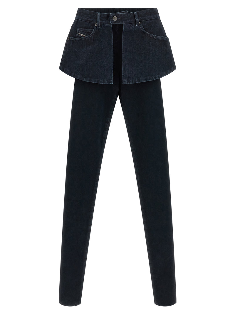 Diesel Blue Cotton Skinny Jeans