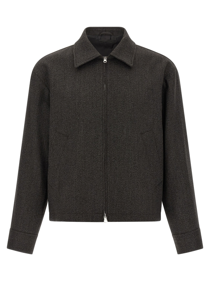 MFPEN Brown Wool Full-Length Jacket