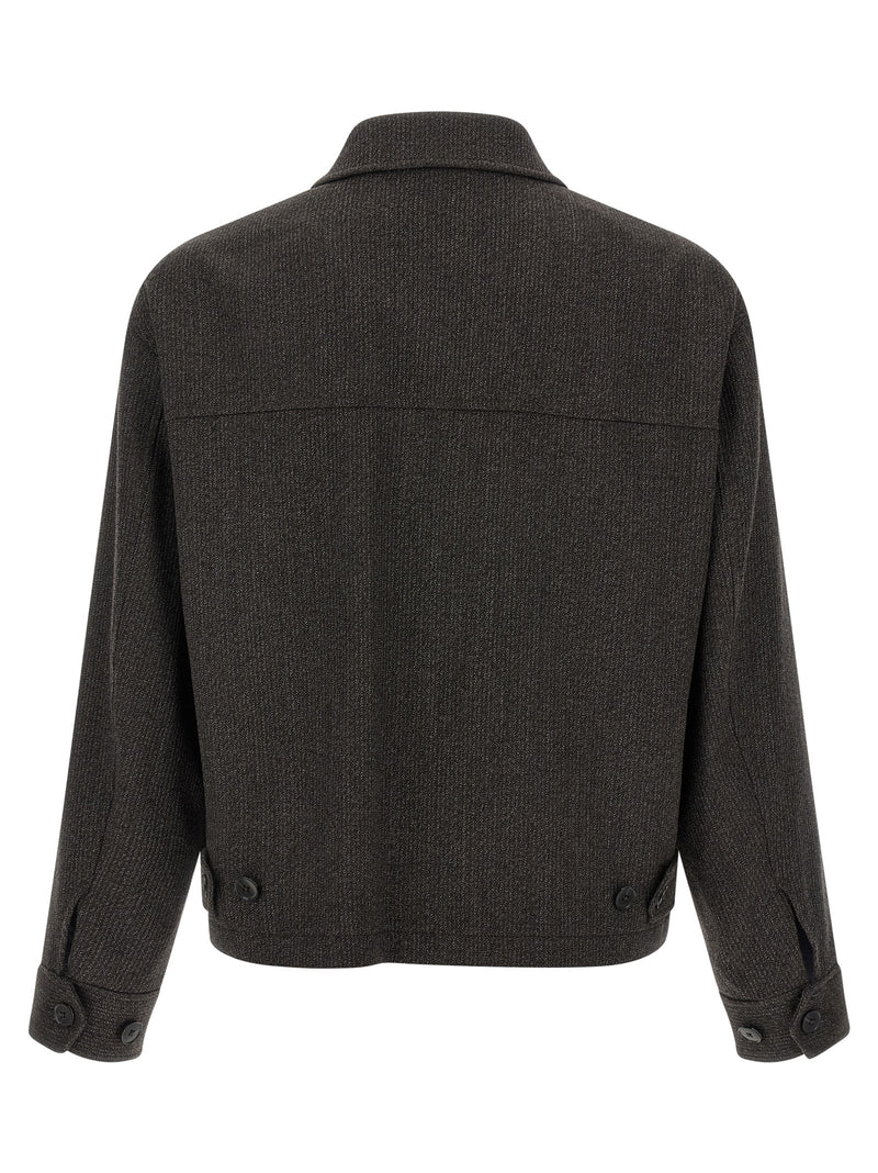 MFPEN Brown Wool Full-Length Jacket