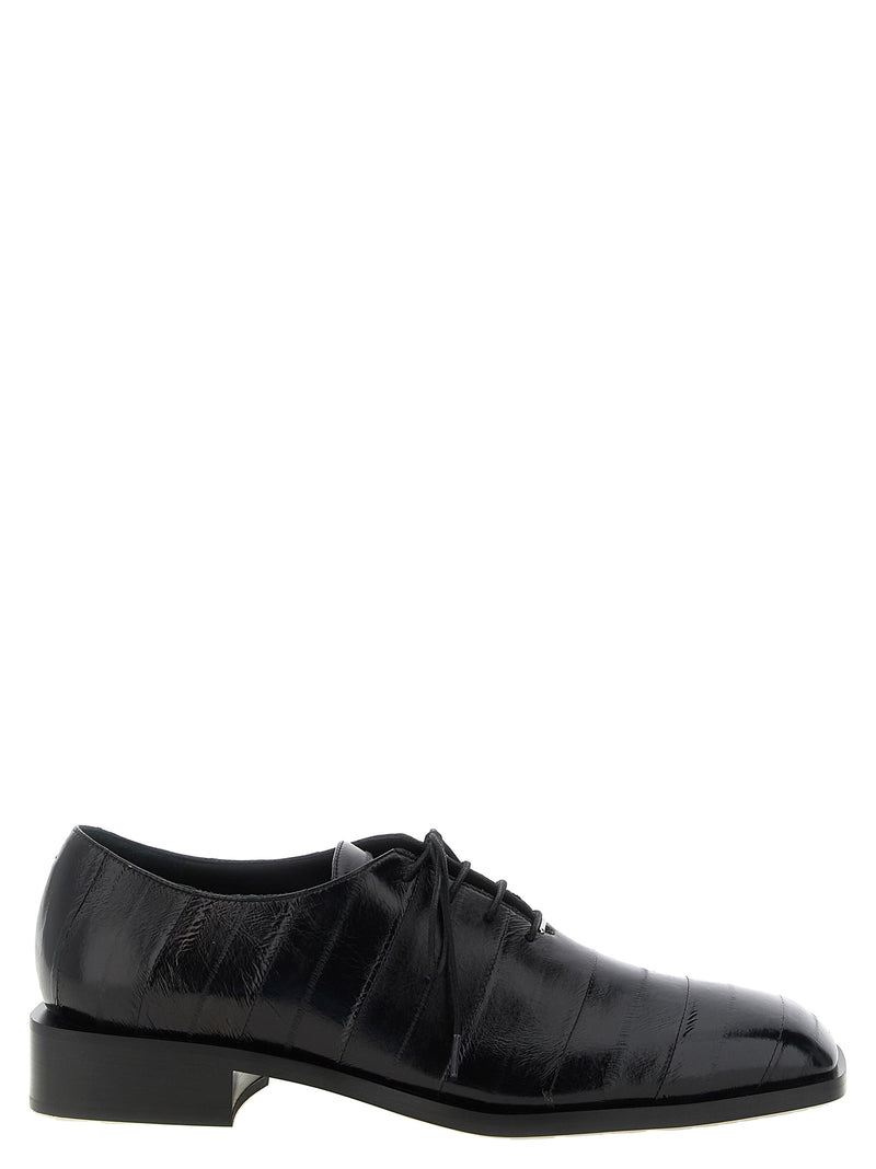 Giuseppe Zanotti Black Leather Oxfords And Derbies