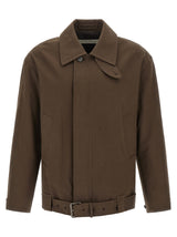 Dries Van Noten Brown Cotton Full-Length Jacket