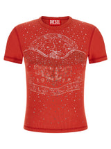 Diesel Red Cotton T-Shirt