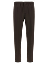Lardini Brown Virgin Wool Casual Pants