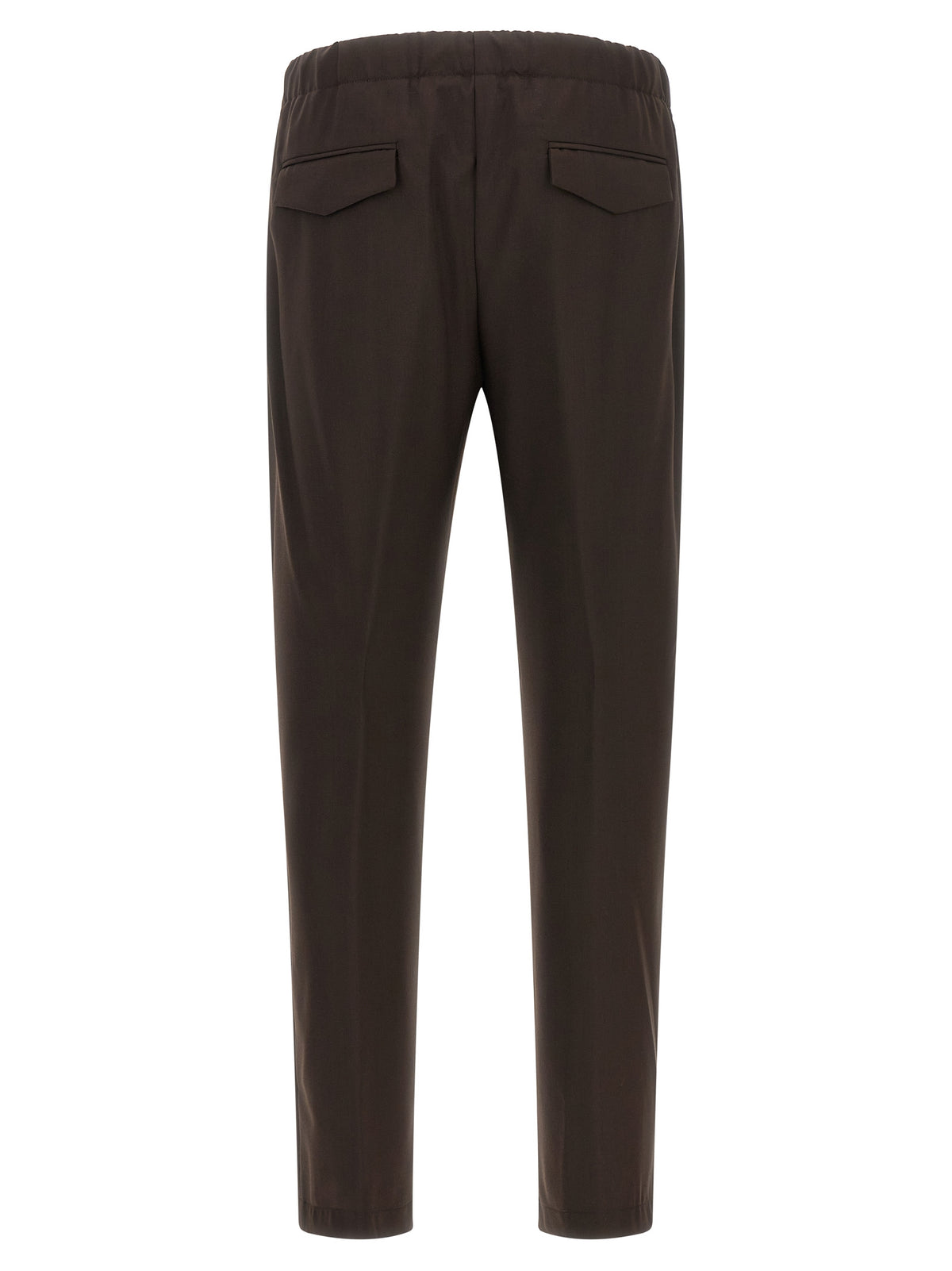 Lardini Brown Virgin Wool Casual Pants