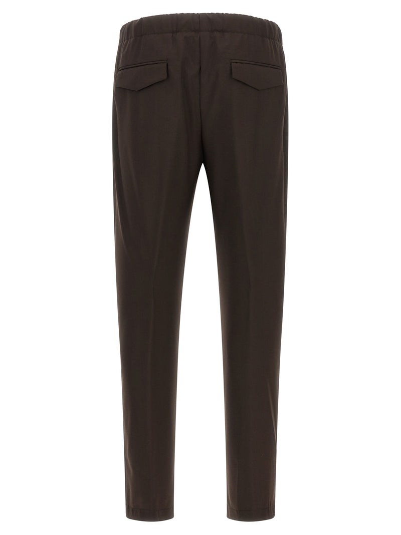 Lardini Brown Virgin Wool Casual Pants