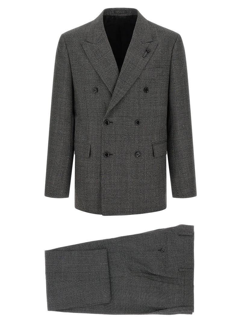 Lardini Gray Virgin Wool Two-Piece Suit