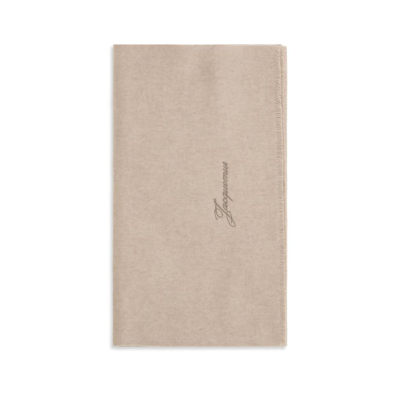 Jacquemus Beige Wool Oves Aries Scarf